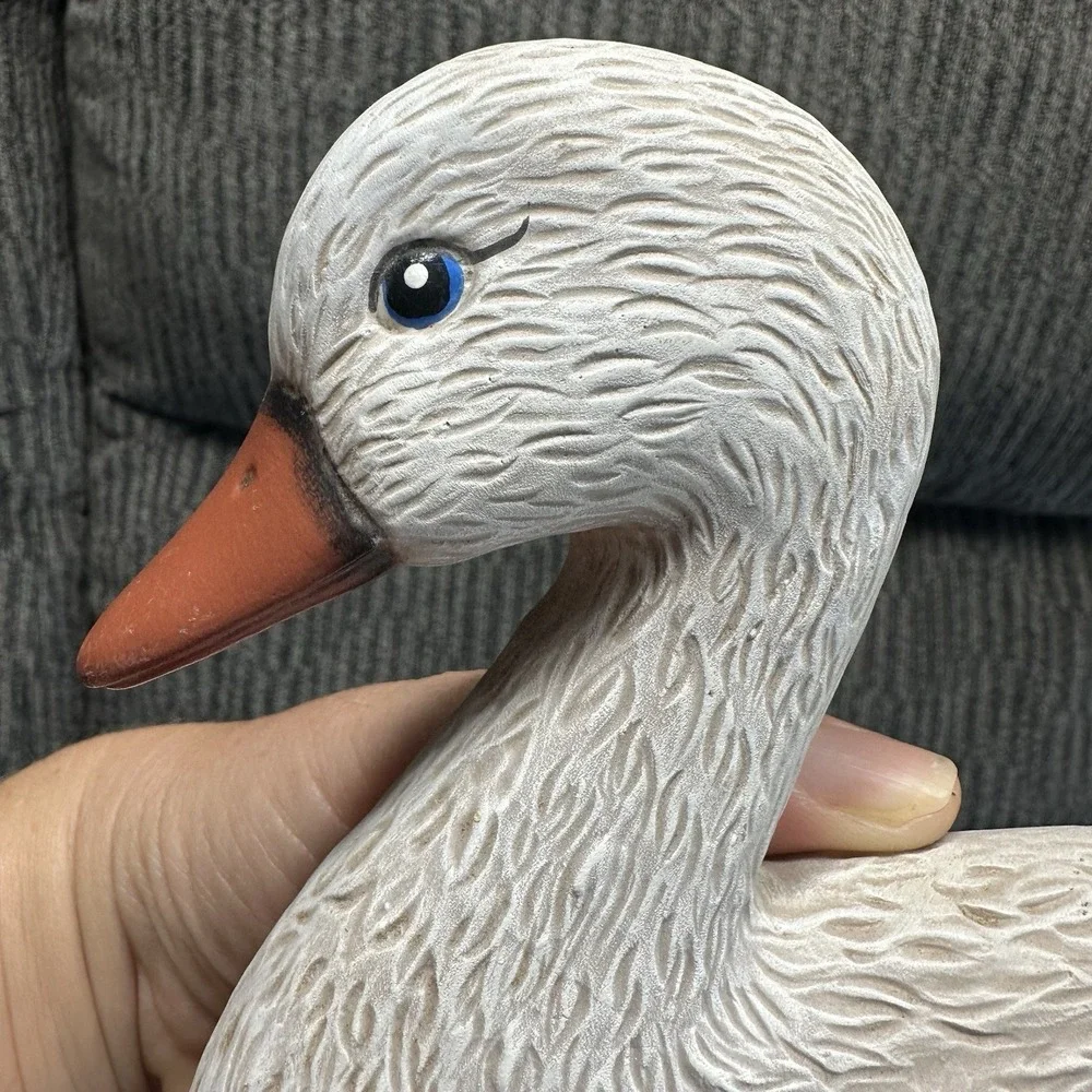 Ceramic Duck 3D Wall Art Vintage Ceramic Hand Painted 7.5